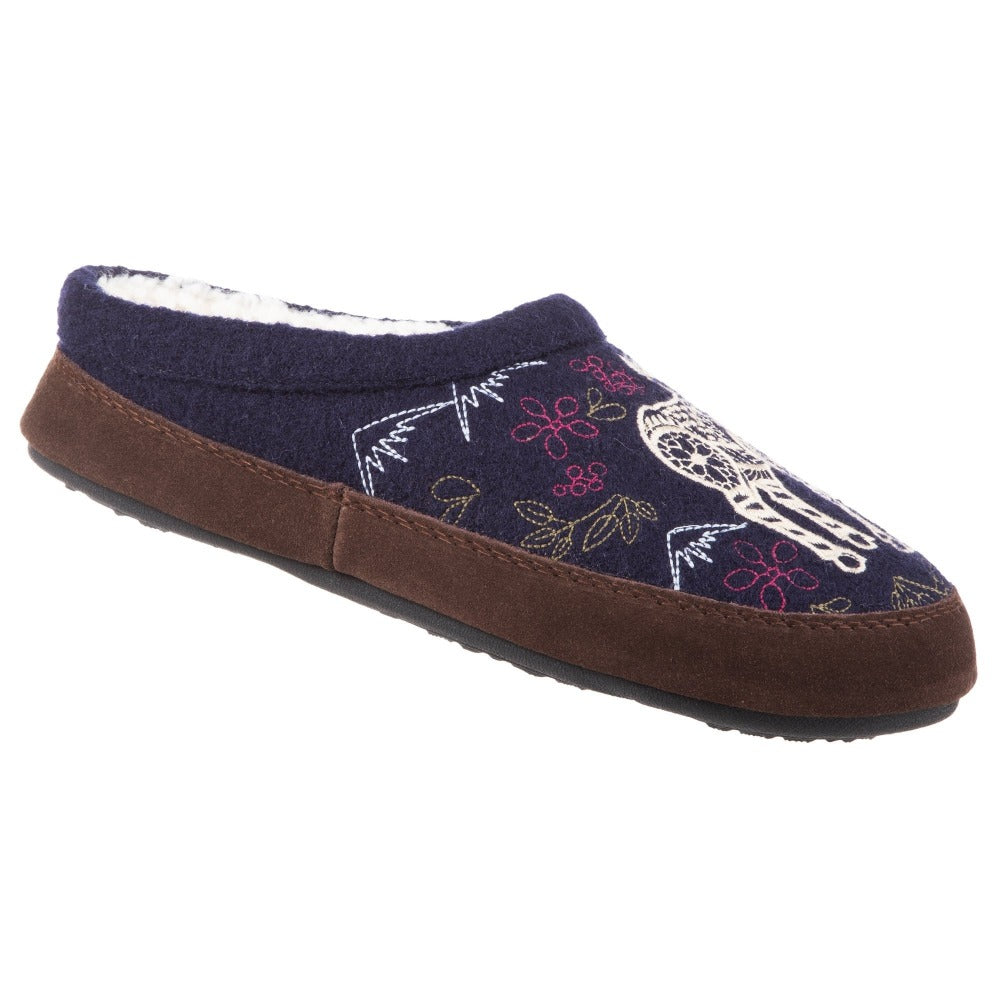 acorn women's forest mule slipper