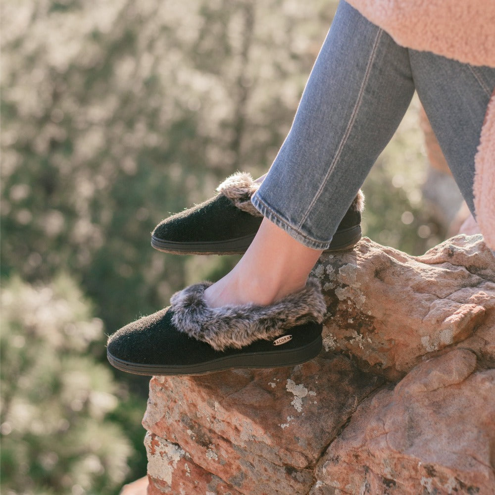 acorn chinchilla slippers