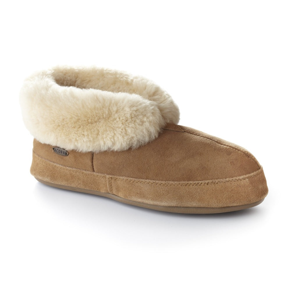 men's genuine shearling slippers