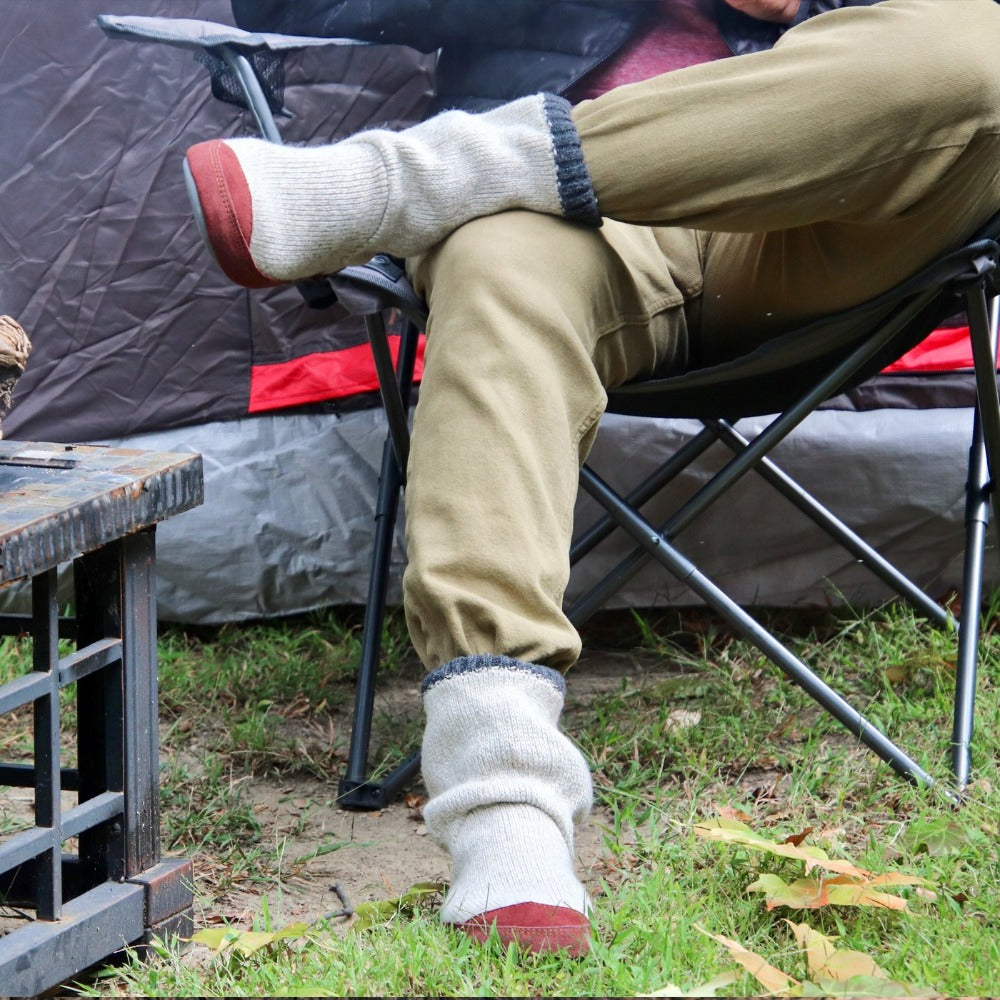 grey scrunch boots