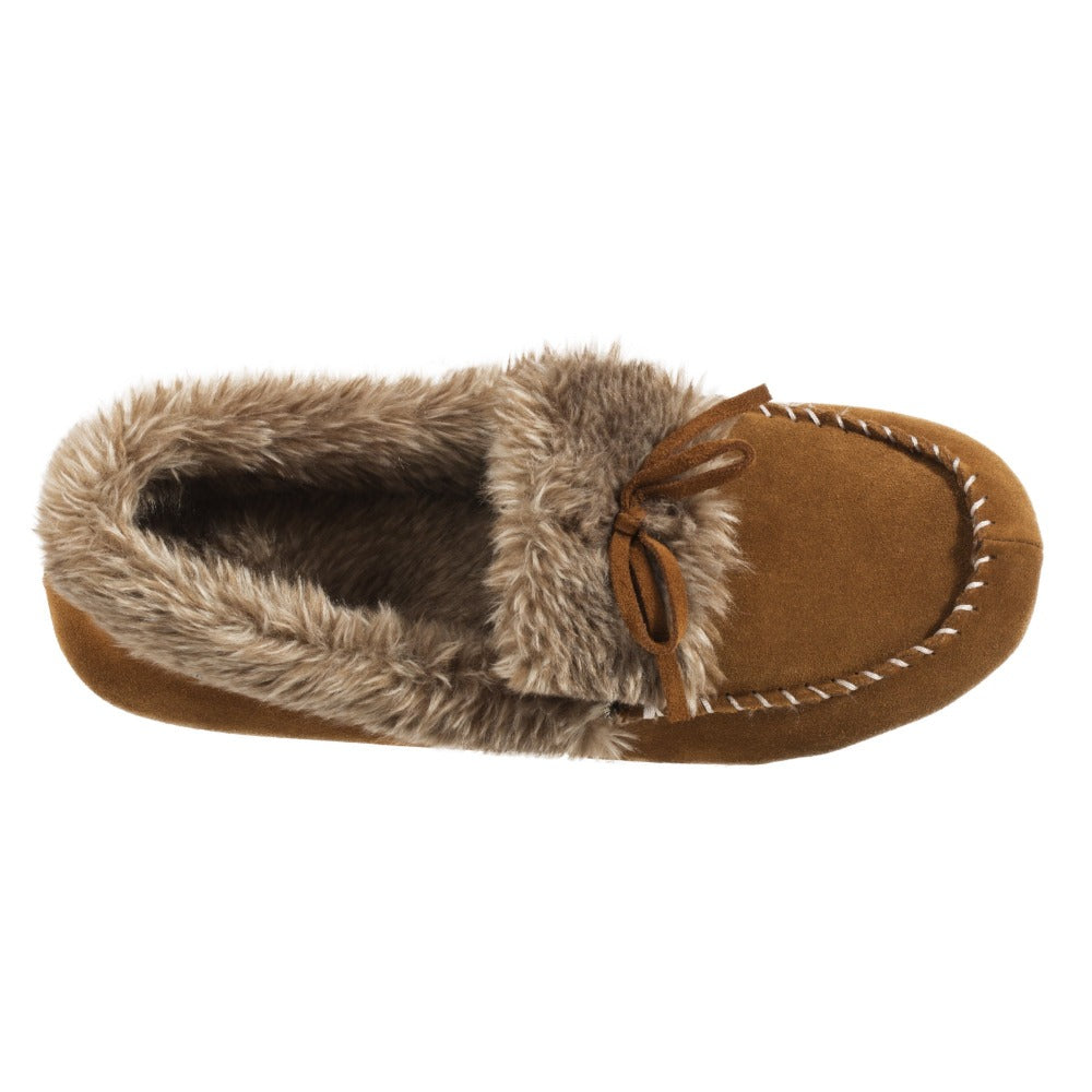 womens fur moccasins