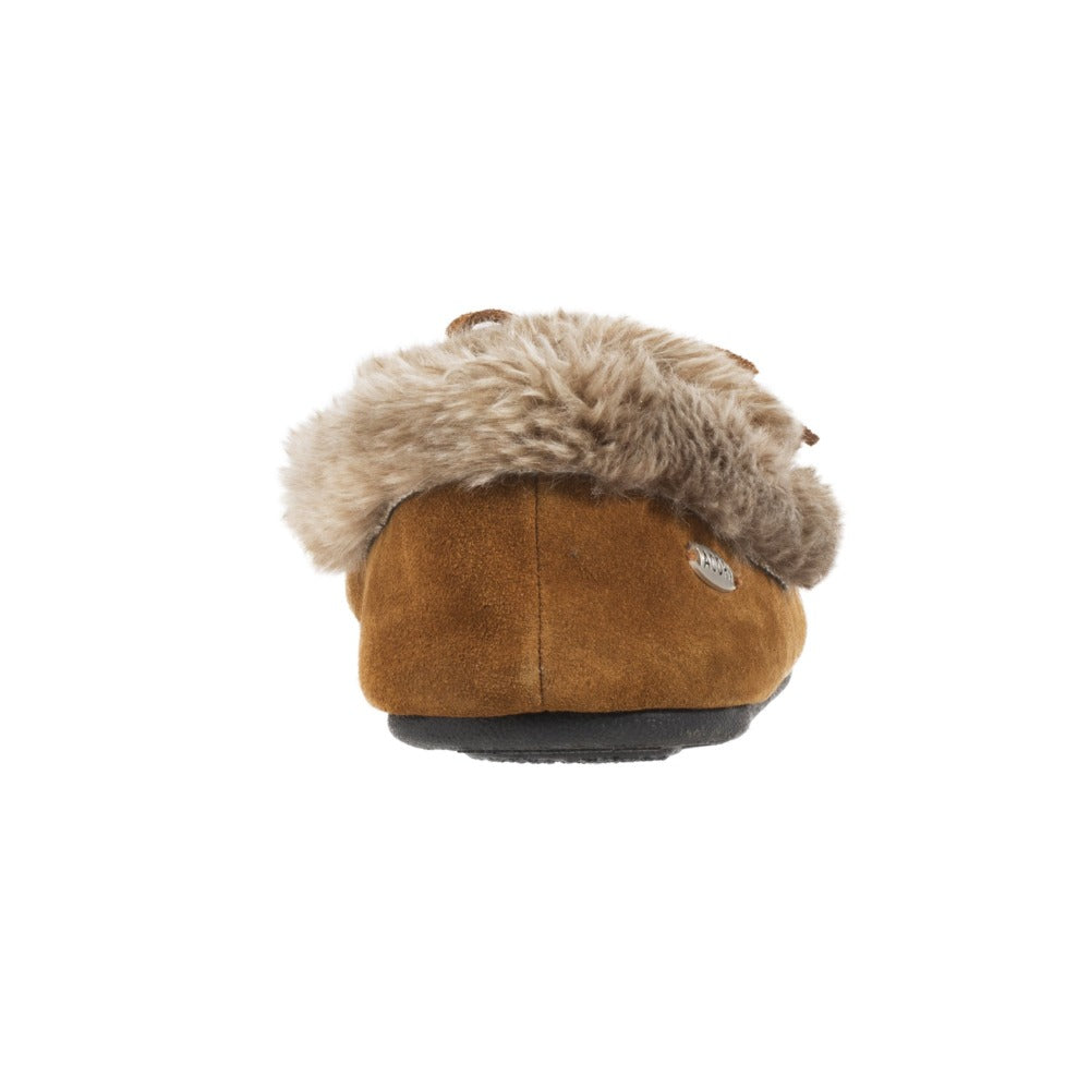 moccasins with fur on the outside