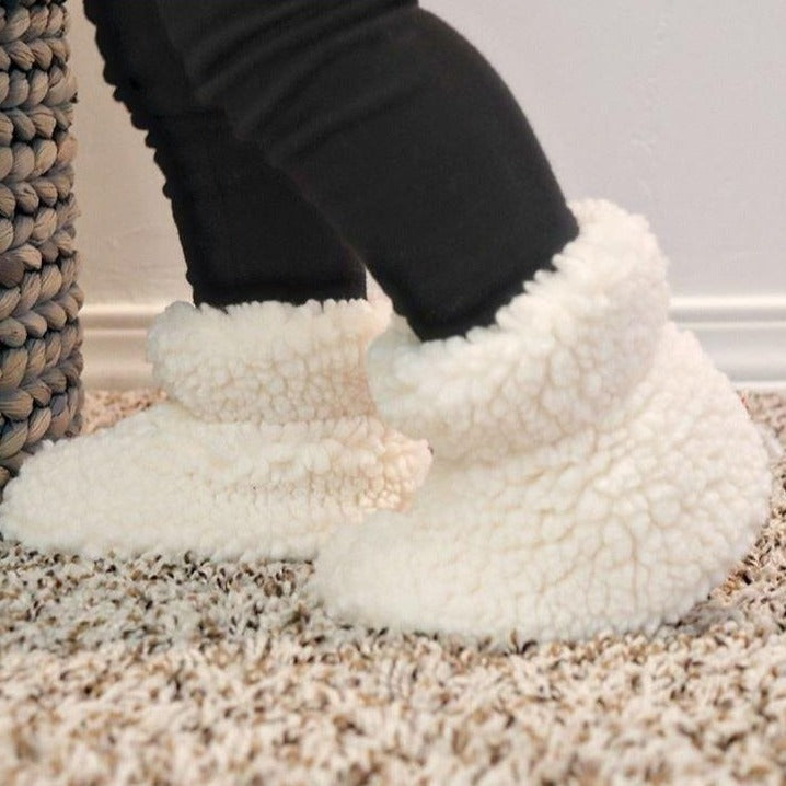 fuzzy booties