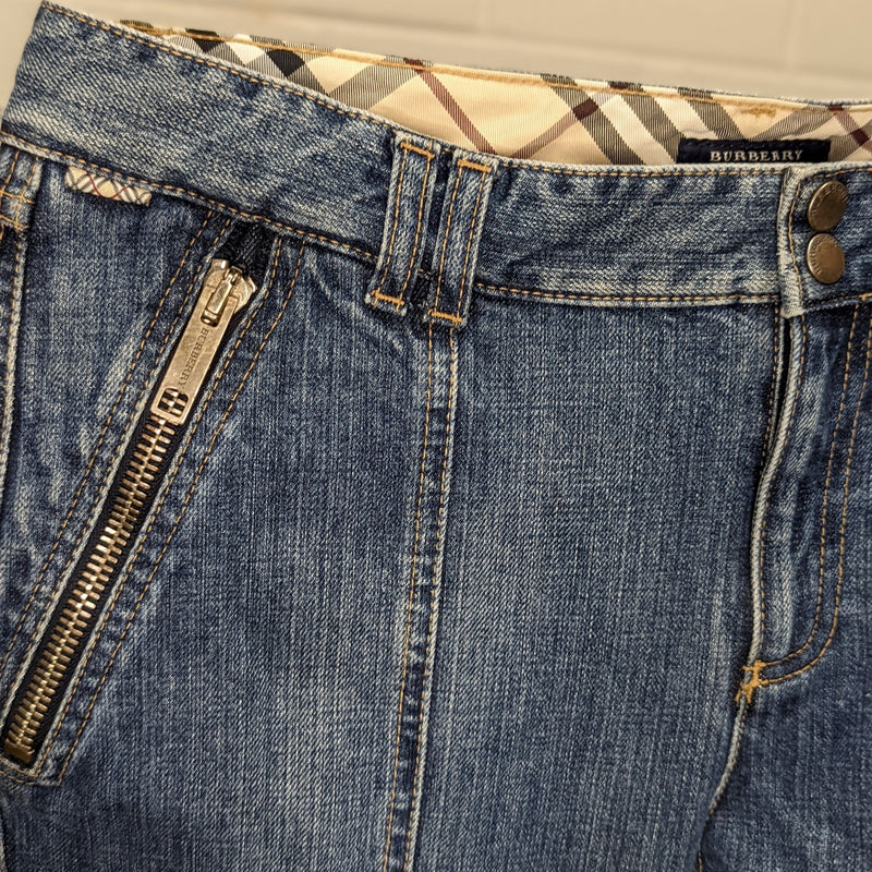 Burberry London Vintage Wide Leg Denim Cargo Zip Jeans – Re_find Preloved