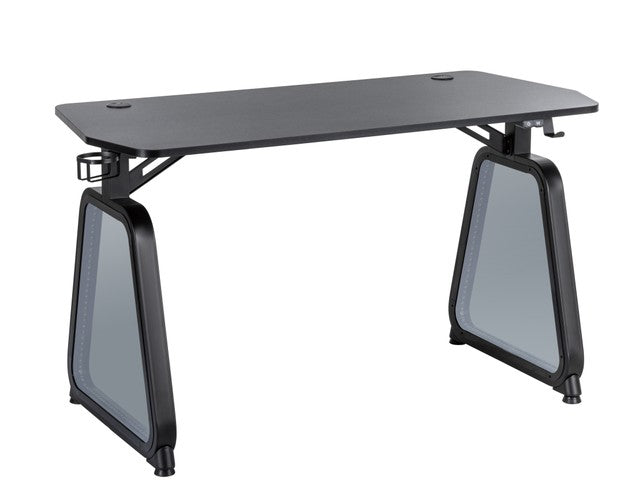 Infinity Gaming Desk with LED Lights & Regular Mirrors