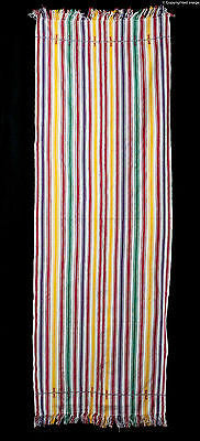 Multi color stripes rebozo shawl from Chiapas Mexico