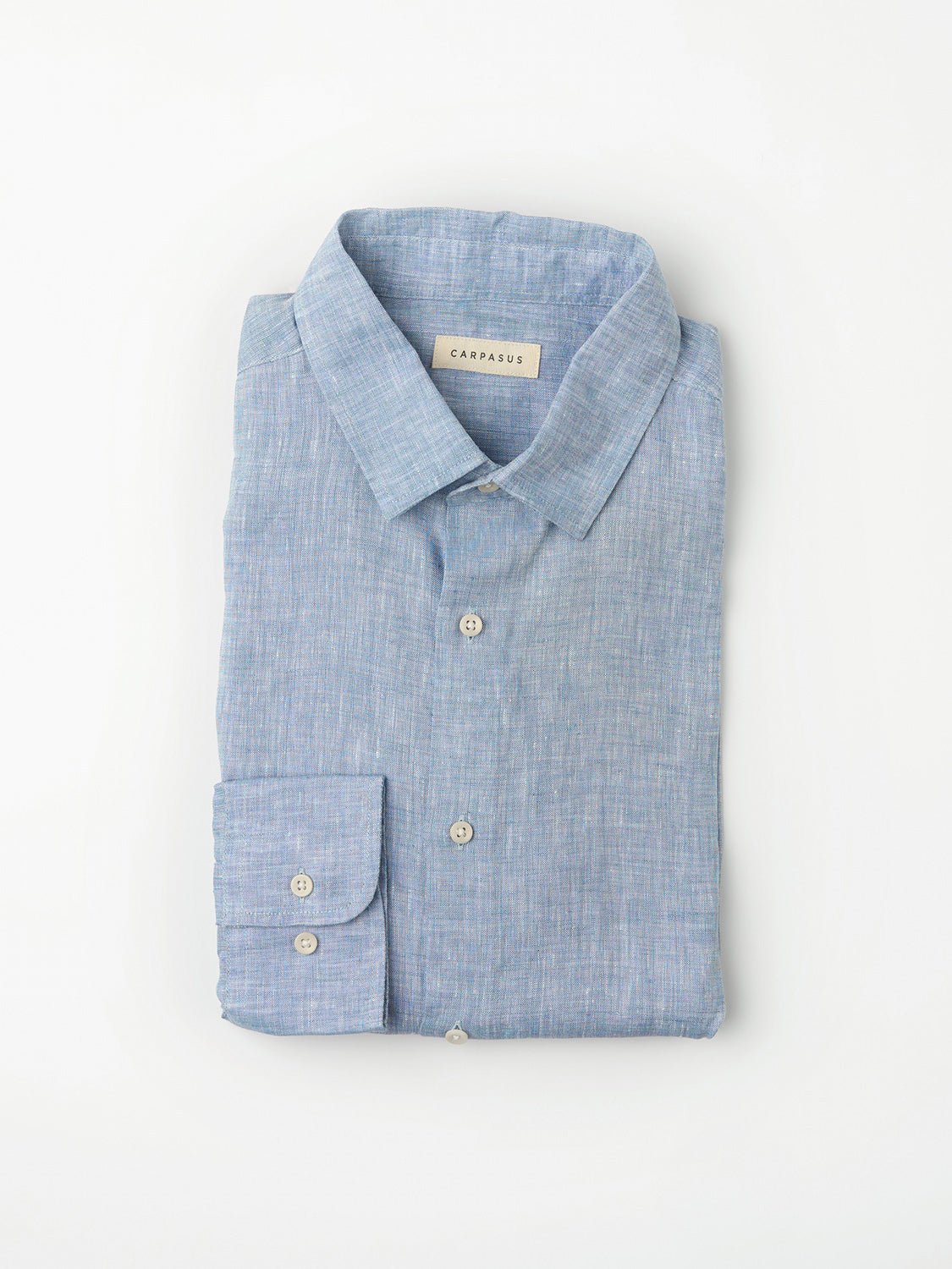 Sustainable Linen Shirt Verzasca Black - CARPASUS Online Store