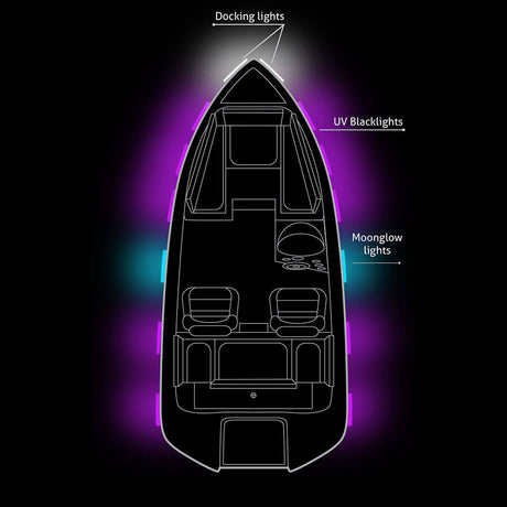 Sea Clear Power LED Navigational Light Pole - Coast Guard Approved