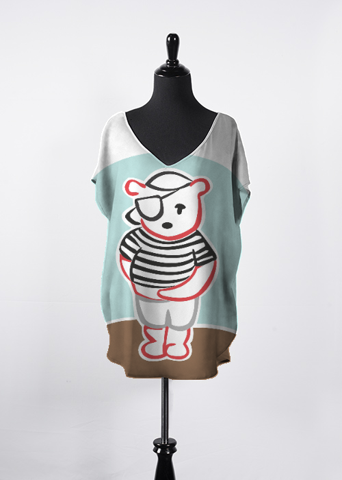 Little Pirate Bear Tee