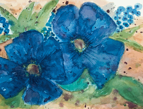 Poppy in Blue