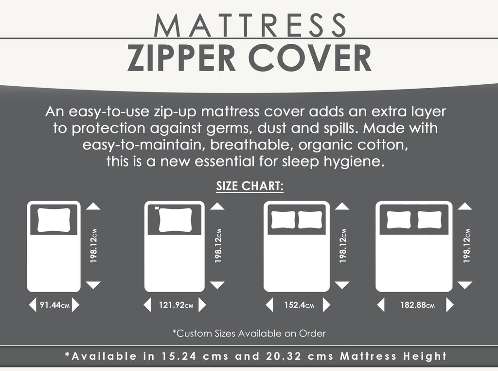 Mattress Zipper Cover size