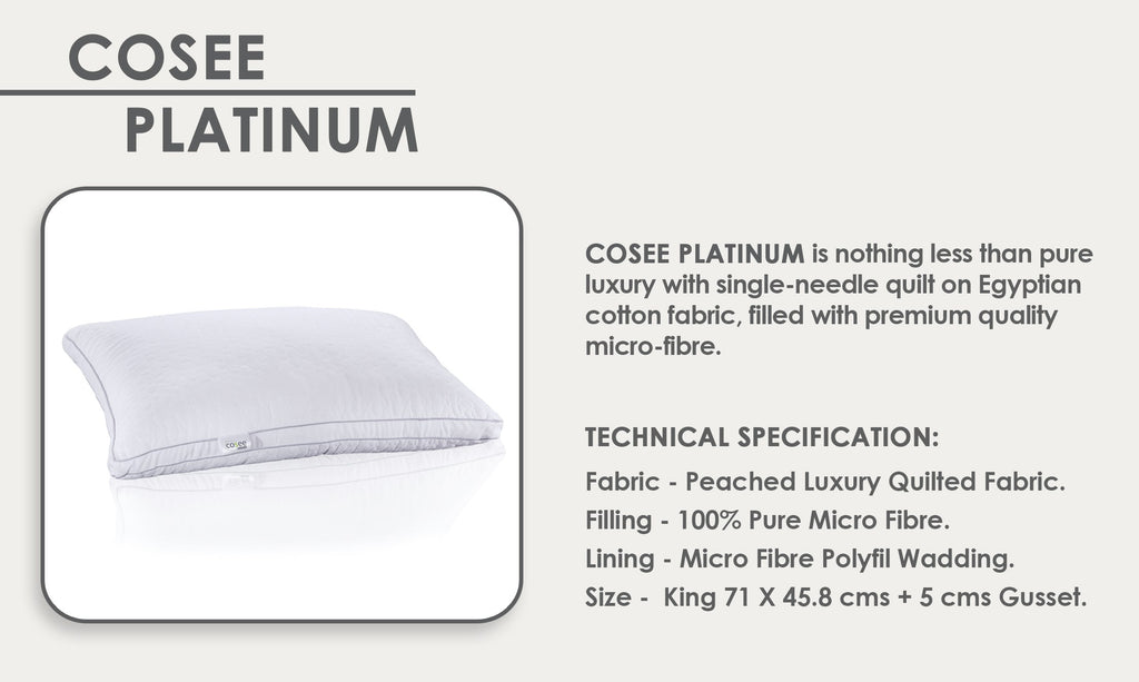 Platinum Quilted Micro Fibre Pillow