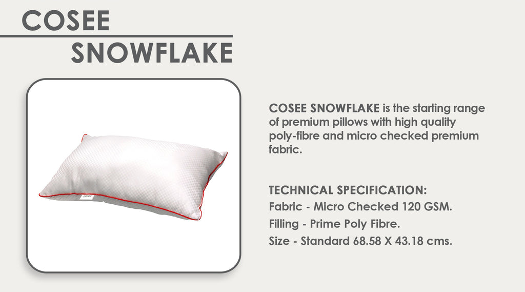 SnowFlake Micro Fibre Pillow