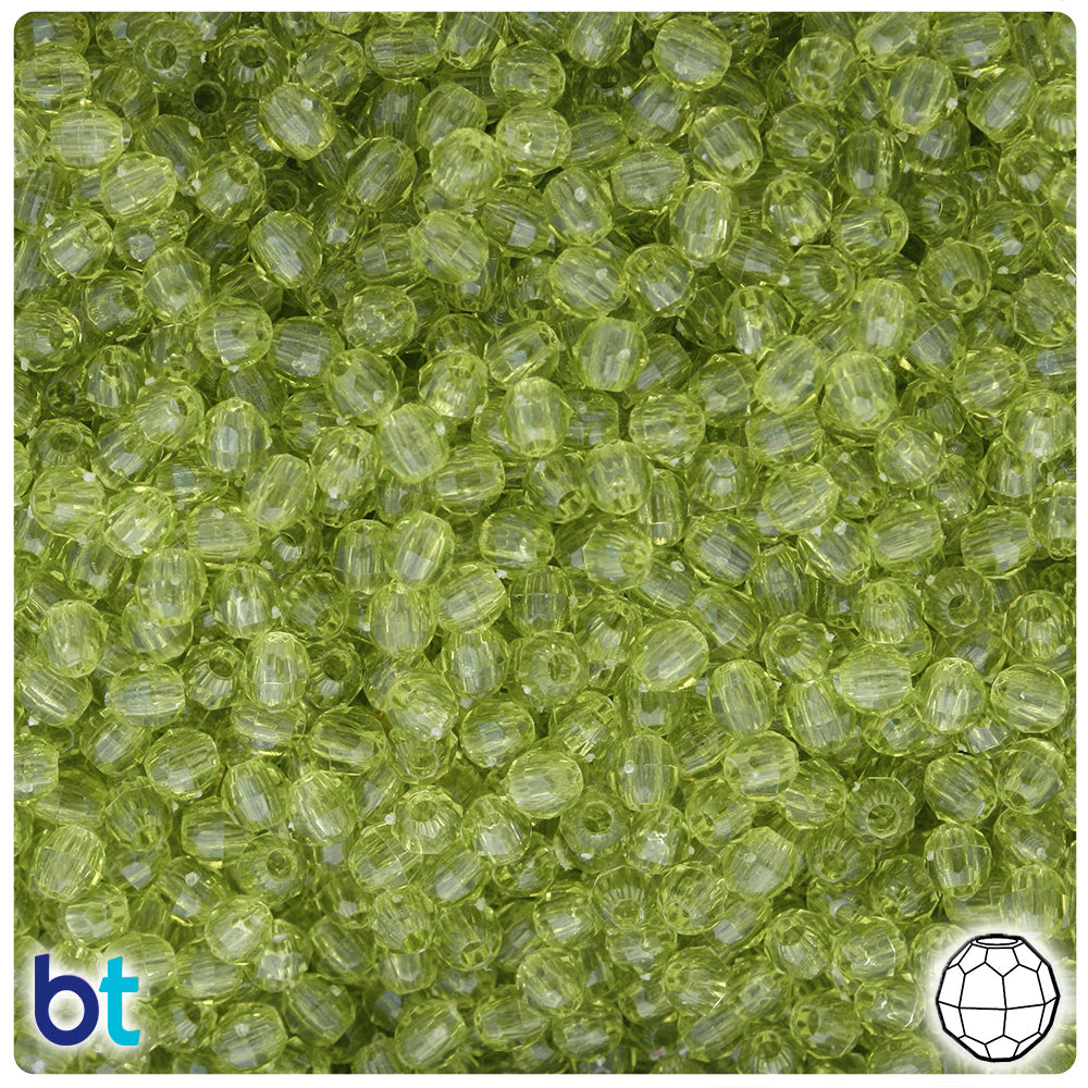 BeadTin Transparent 9mm Oat Oval Plastic Craft Beads (500pcs) - Color  choice