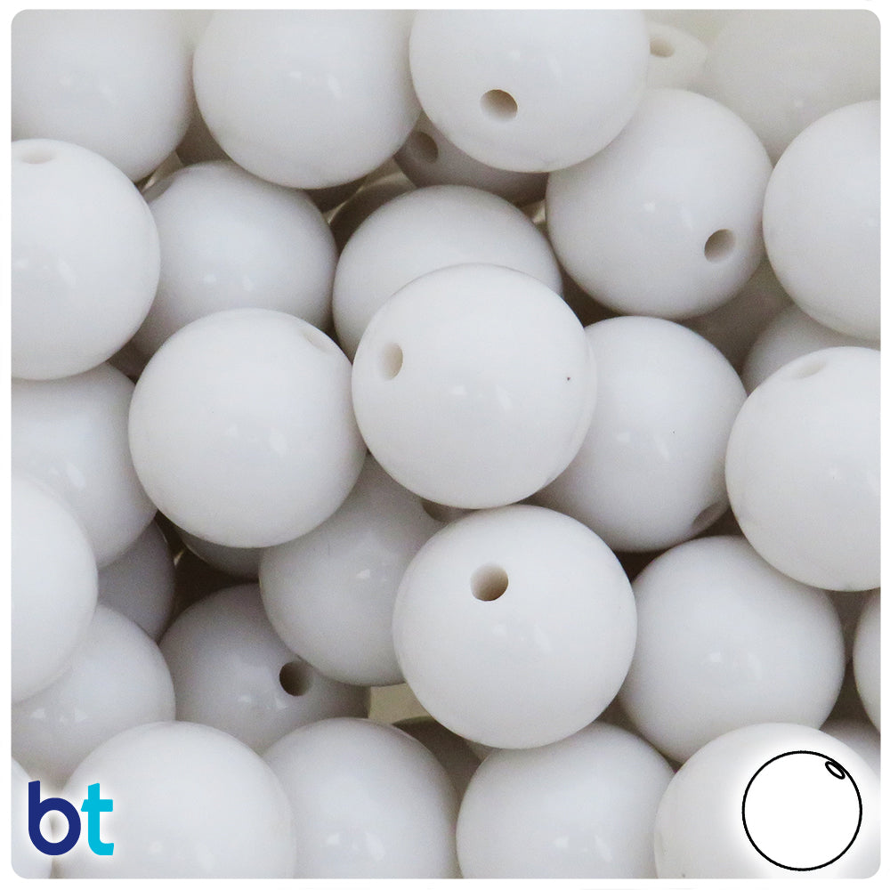 BeadTin Transparent 10mm Round Plastic Beads (150pcs) – Color