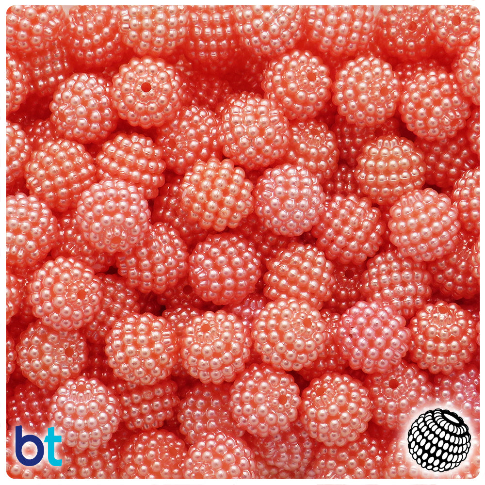 Pastel Matte Mix 12mm Berry Plastic Beads (75pcs)