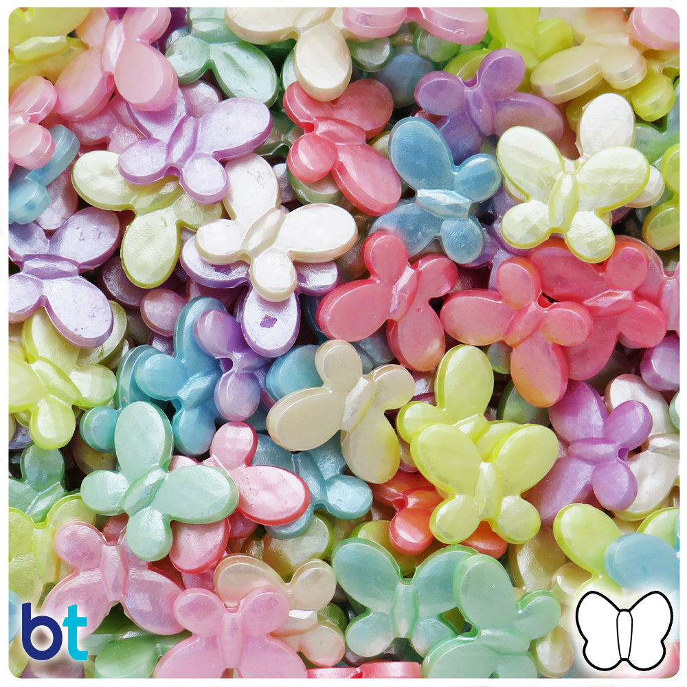 Flower Beads,24mm Flower Beads, Acrylic Beads,Mixed Color beads,Pastel  Flower Beads,100 pcs set