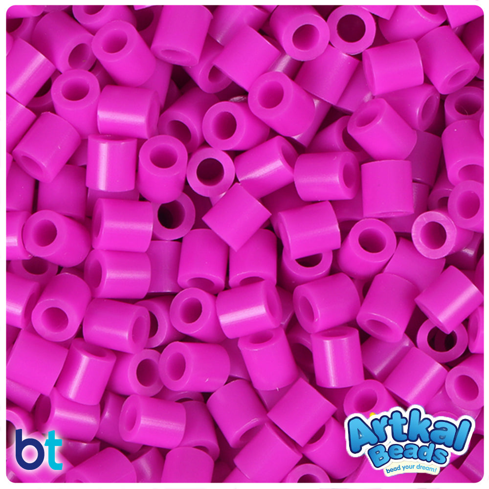 2,000 Hot Pink Fuse Beads 5 x 5mm Bulk Pack of Fusion Beads Works with  Perler Beads