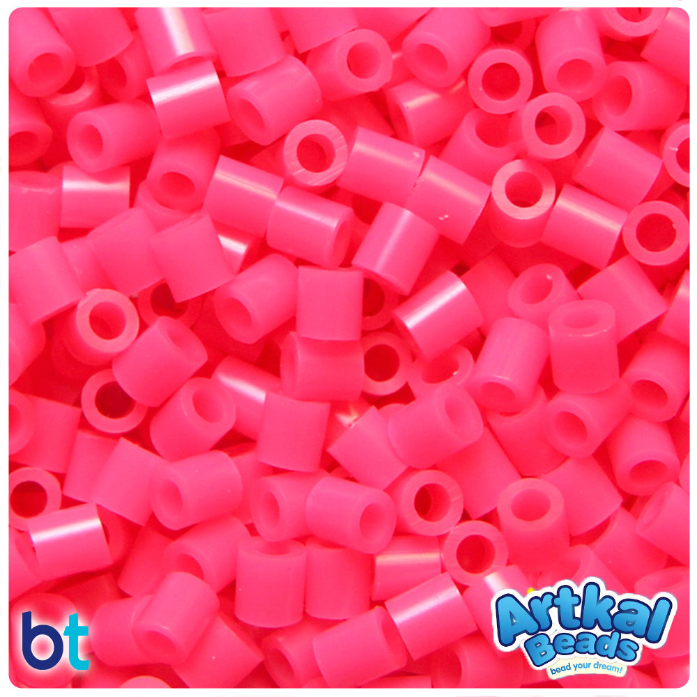 2,000 Hot Pink Fuse Beads 5 x 5mm Bulk Pack of Fusion Beads Works with  Perler Beads