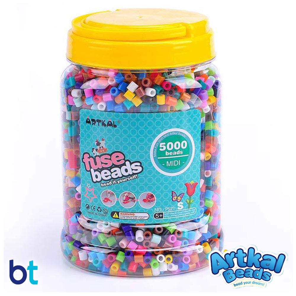 Artkal 11000 pcs 36 Color Midi Fuse Beads Kit - 5 Pegboards, 96