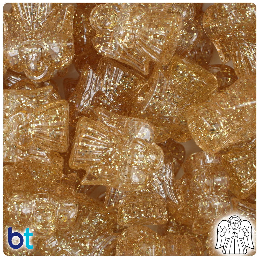 Rust Opaque 25mm Teddy Bear Pony Beads (24pcs)