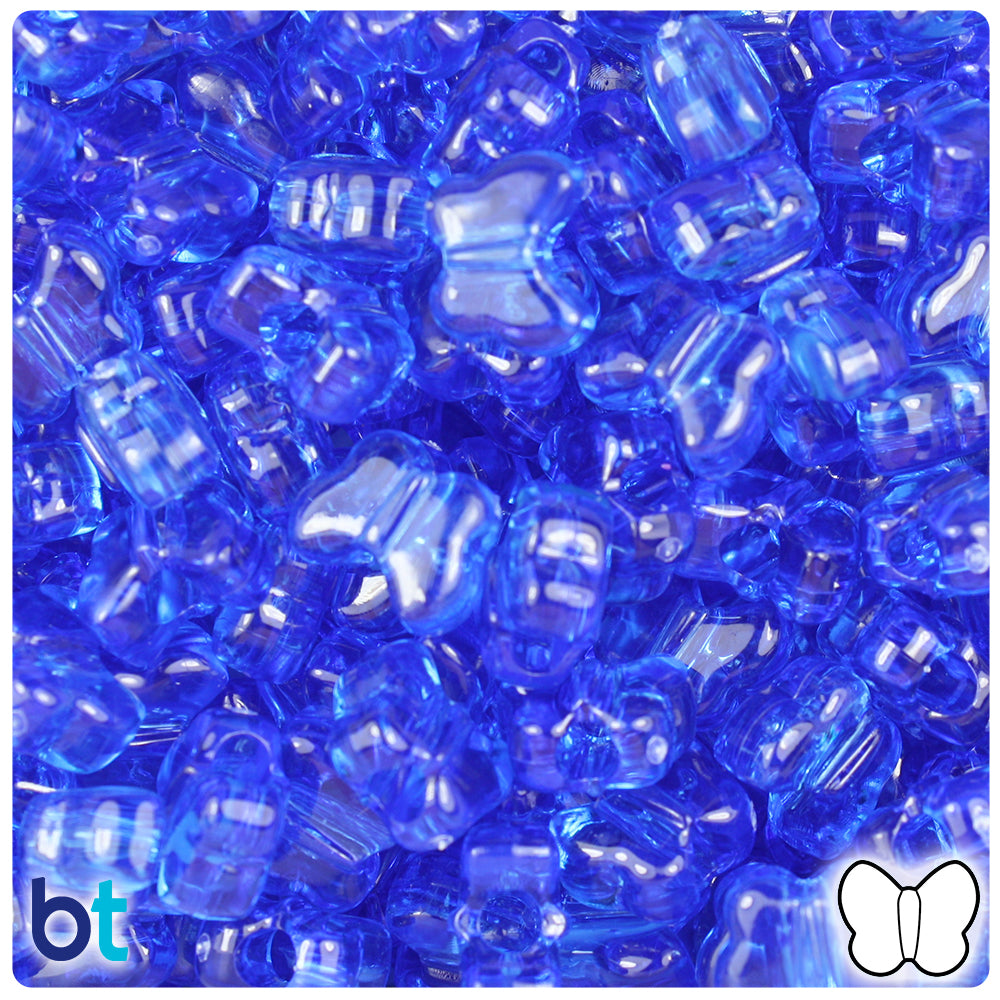 Beadtin Periwinkle Opaque 13mm Flower Pony Beads (250pcs), Women's, Size: 13 mm, Blue