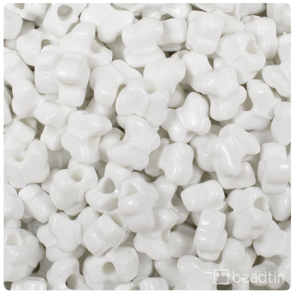 Opaque Butterfly Pony Beads 50 Pieces