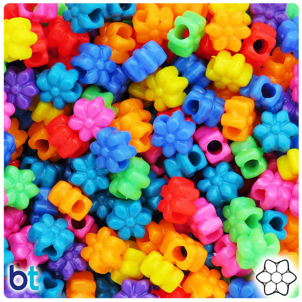 Circus Mix Opaque 14mm Plastic Rings (100pcs)