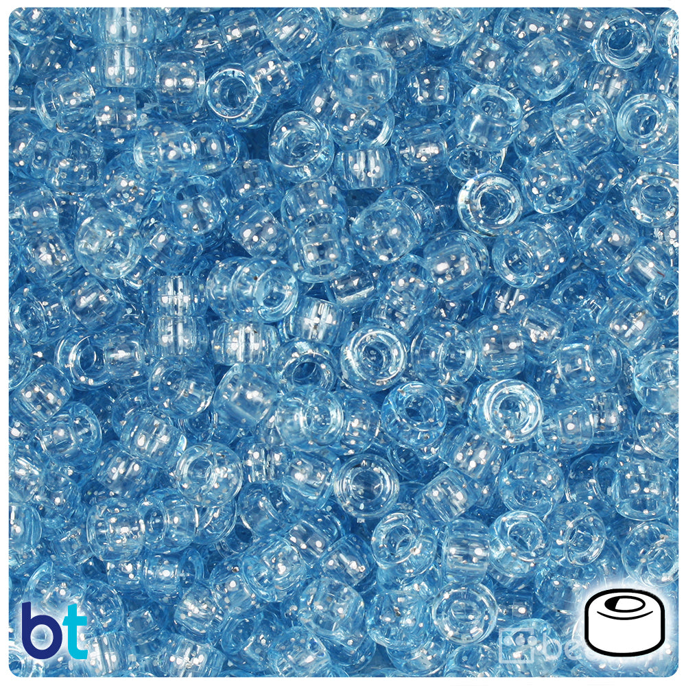 Royal Blue Opaque 6.5mm Mini Barrel Pony Beads (1000pcs)
