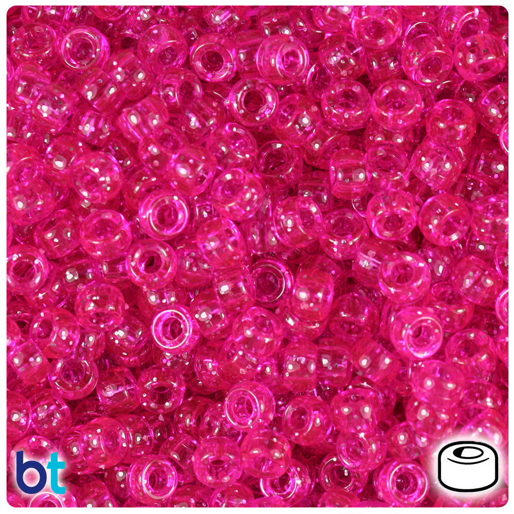 Lilac Opaque 6.5mm Mini Barrel Pony Beads (1000pcs)