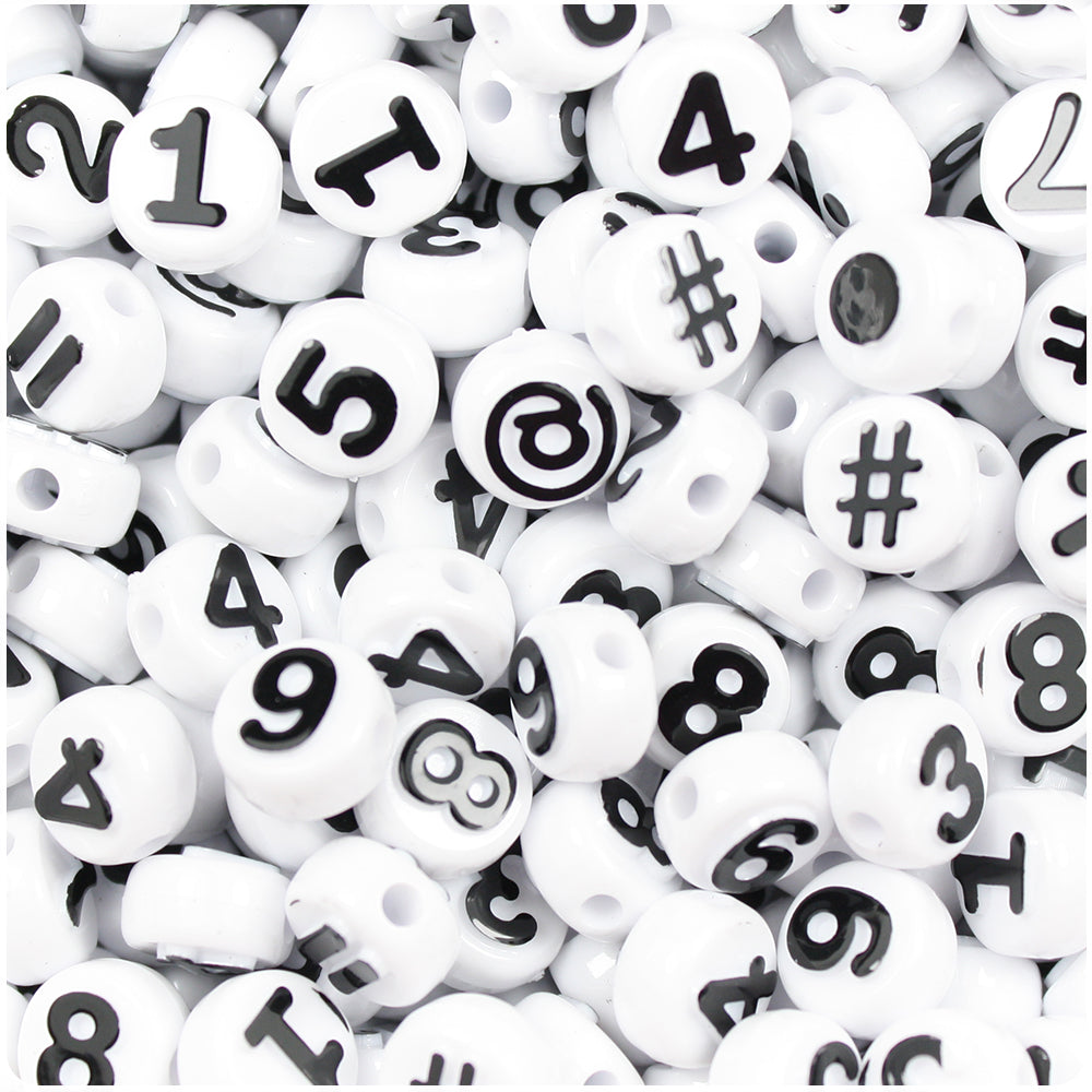 Alphabet Beads, Black & White, 6 mm, 150 Count - PACAC3255, Dixon  Ticonderoga Co - Pacon