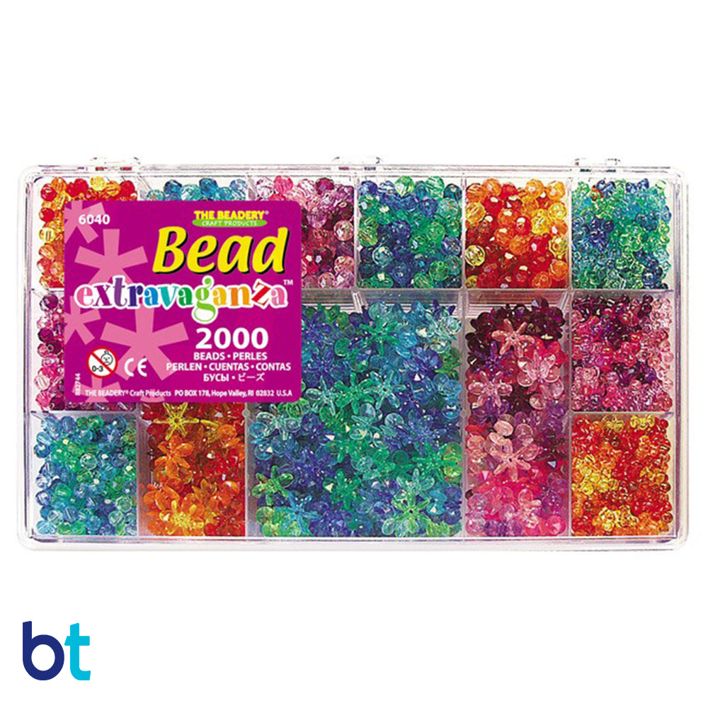 Bright Opaque Mix Plastic Craft Beads Mix (113g)