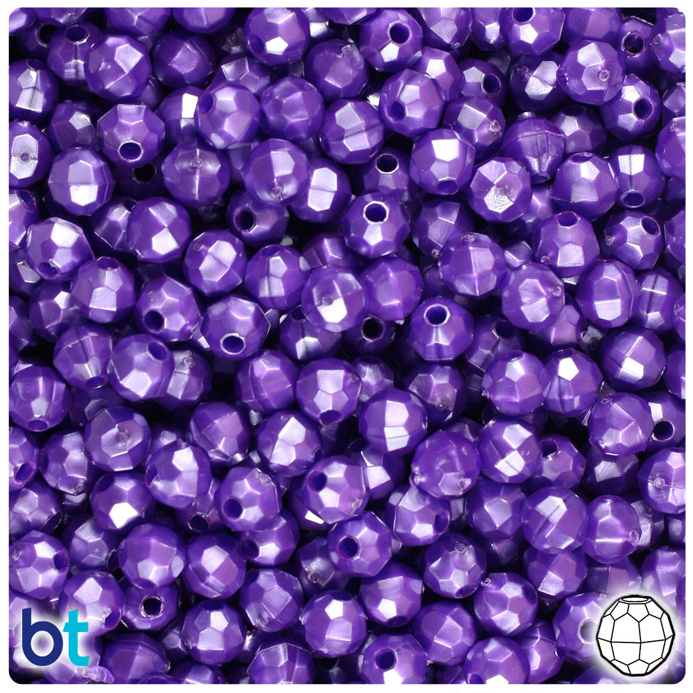 Half Dome Pearl, Plastic beads, 12mm, 1,000-pc, Lavender Purple