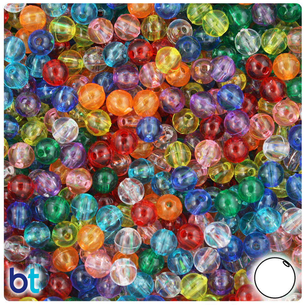 6mm Round Multi Color Mix Glow in the Dark Fishing Crafts Fun Beads 500pc -   Hong Kong