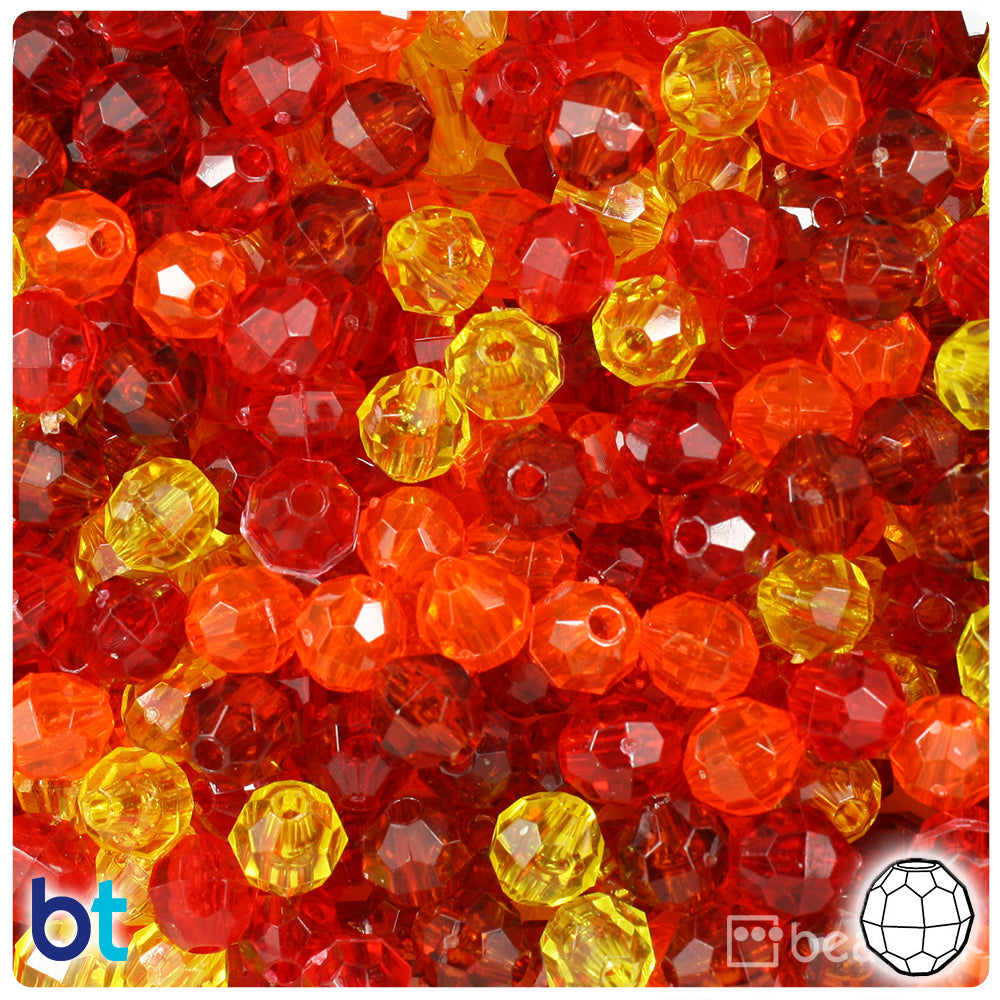 Jelly Transparent Mix Plastic Craft Beads Mix (113g)