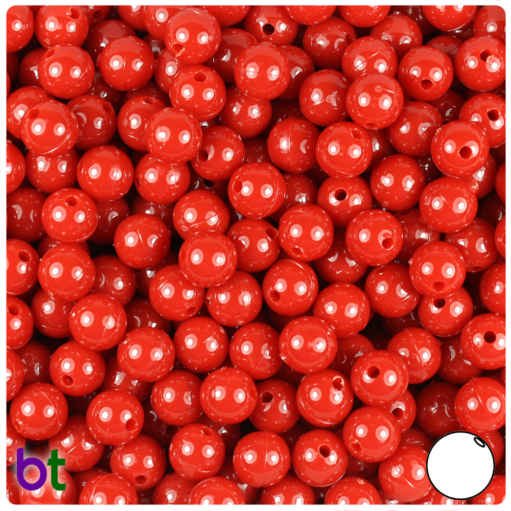 Red 8mm. From Marianne Hobby - Glass Beads round 8mm. - Beads, Charms,  Buttons - Casa Cenina