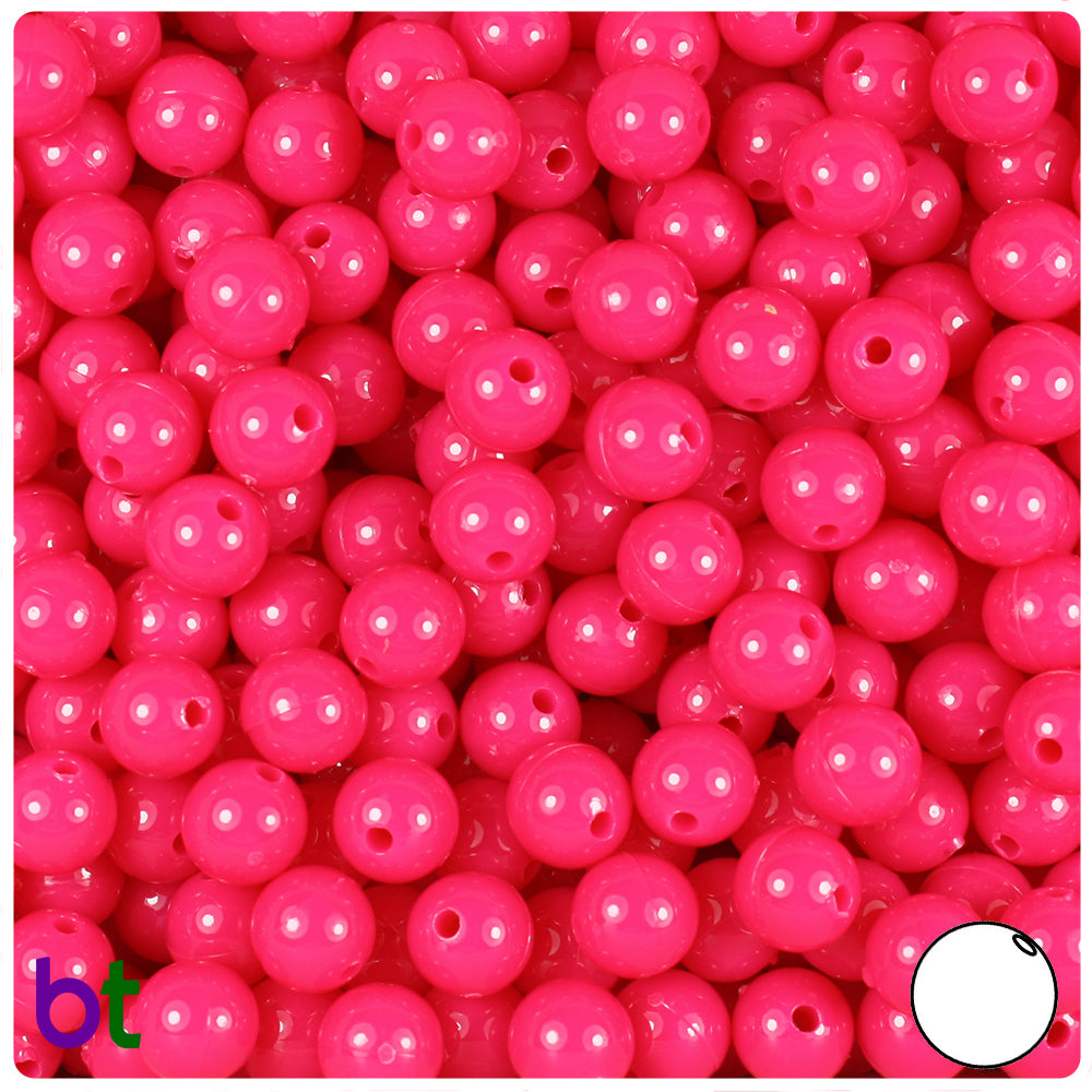 BeadTin Neon Bright Multi 14mm Ring Plastic Craft Beads (100pcs)