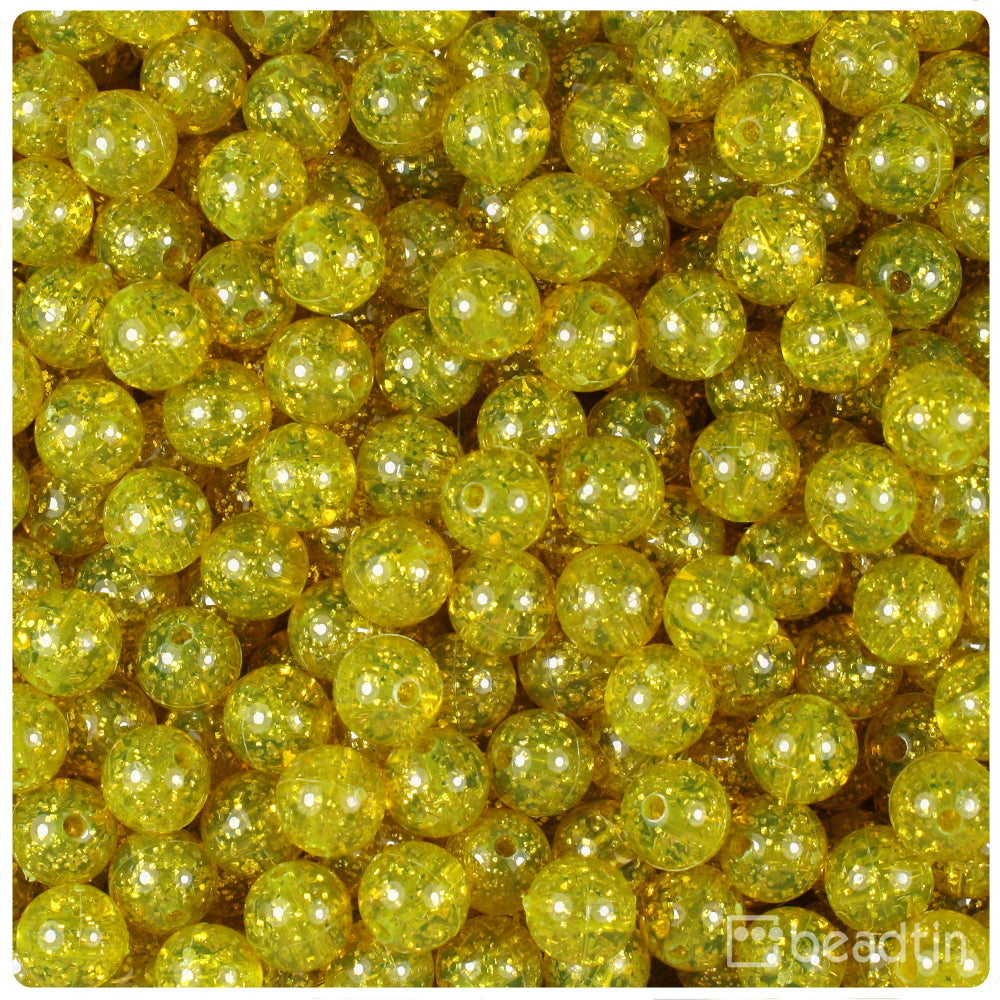 BeadTin Transparent 5mm Round Plastic Beads (700pcs) - Color choice
