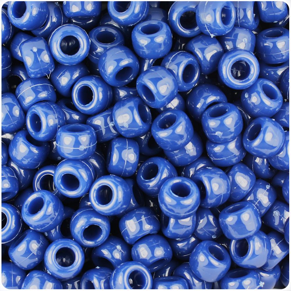 750V094 – 9x6mm Barrel Pony Bead – True Blue – 900 Pc Value Pack