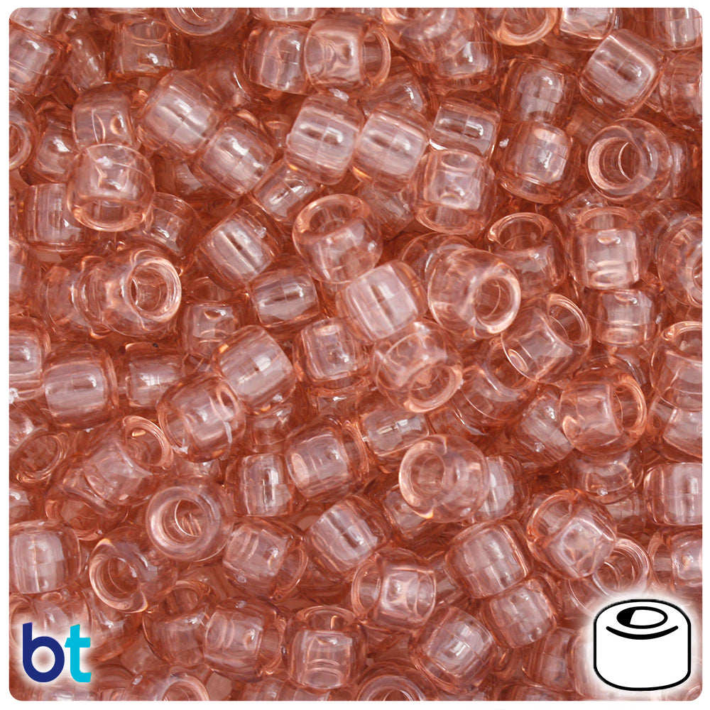 Black Opaque AB 9x6mm Barrel Pony Beads (300pcs)