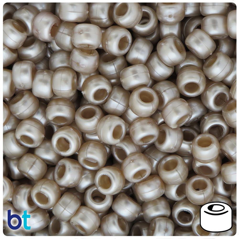 White Opaque 10mm Coin Alpha Beads - Black Number Mix (72pcs)