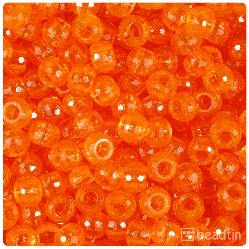 Beadtin Opaque Mix 9mm Oat Plastic Beads (500pcs), Size: 9 mm