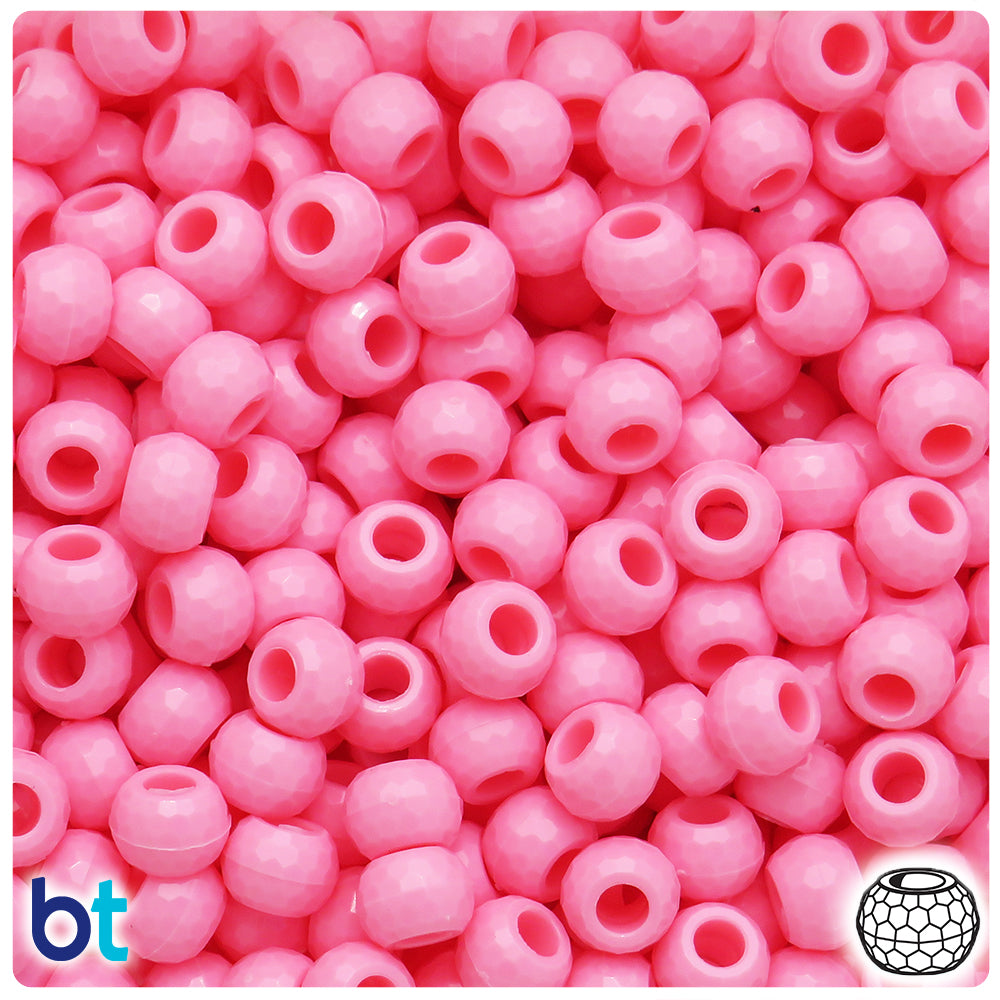 BeadTin Transparent 9mm Oat Oval Plastic Craft Beads (500pcs) - Color  choice