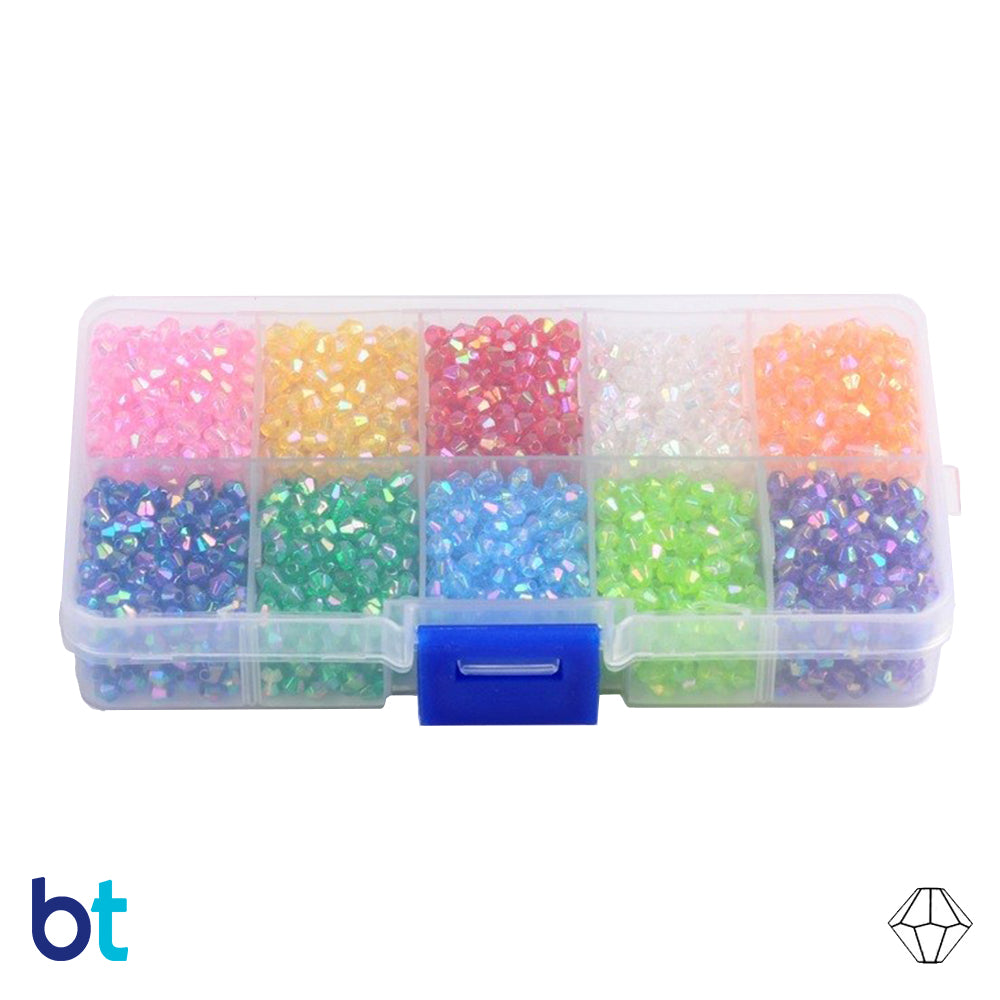 The Beadery All Sparkle Color Multi Giant Bead Box, 2300 Plastic Beads