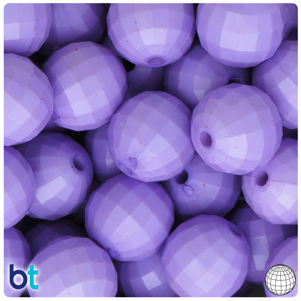 Light Purple Pearl 20mm Berry Plastic Beads (10pcs)