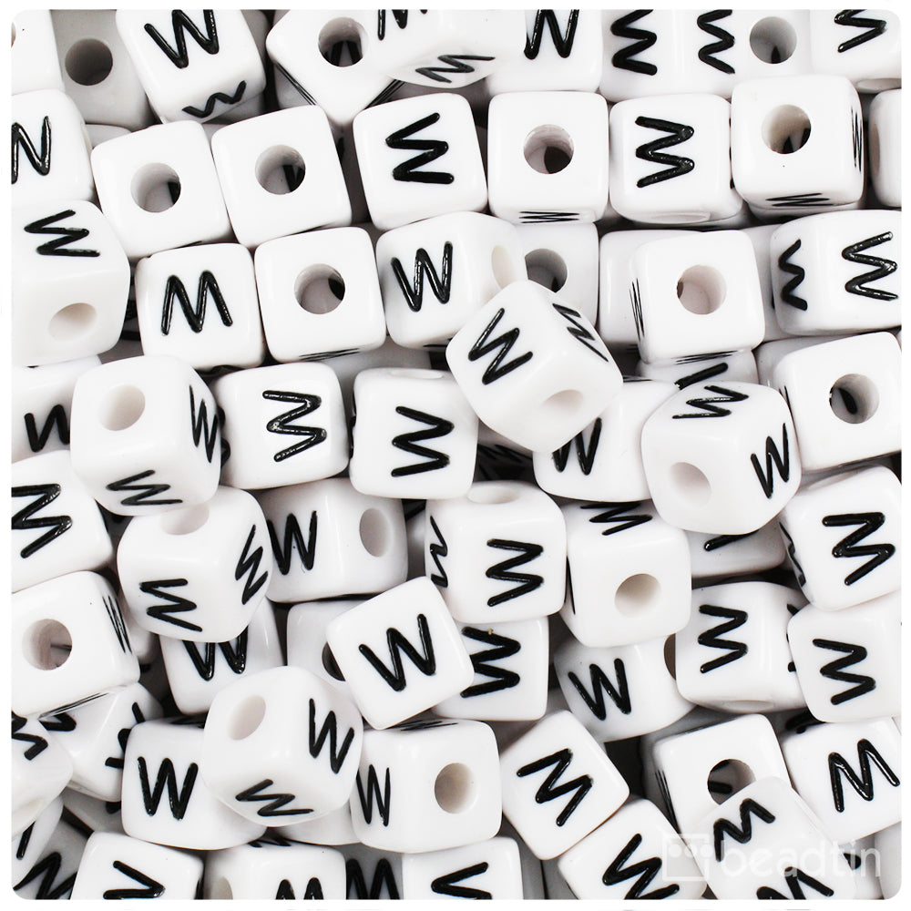 White Circle Alphabet Beads by Creatology™, 10mm, Michaels