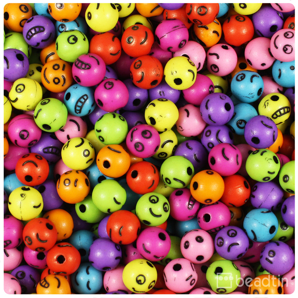 Assorted Plastic Craft Beads Mix (1lb)