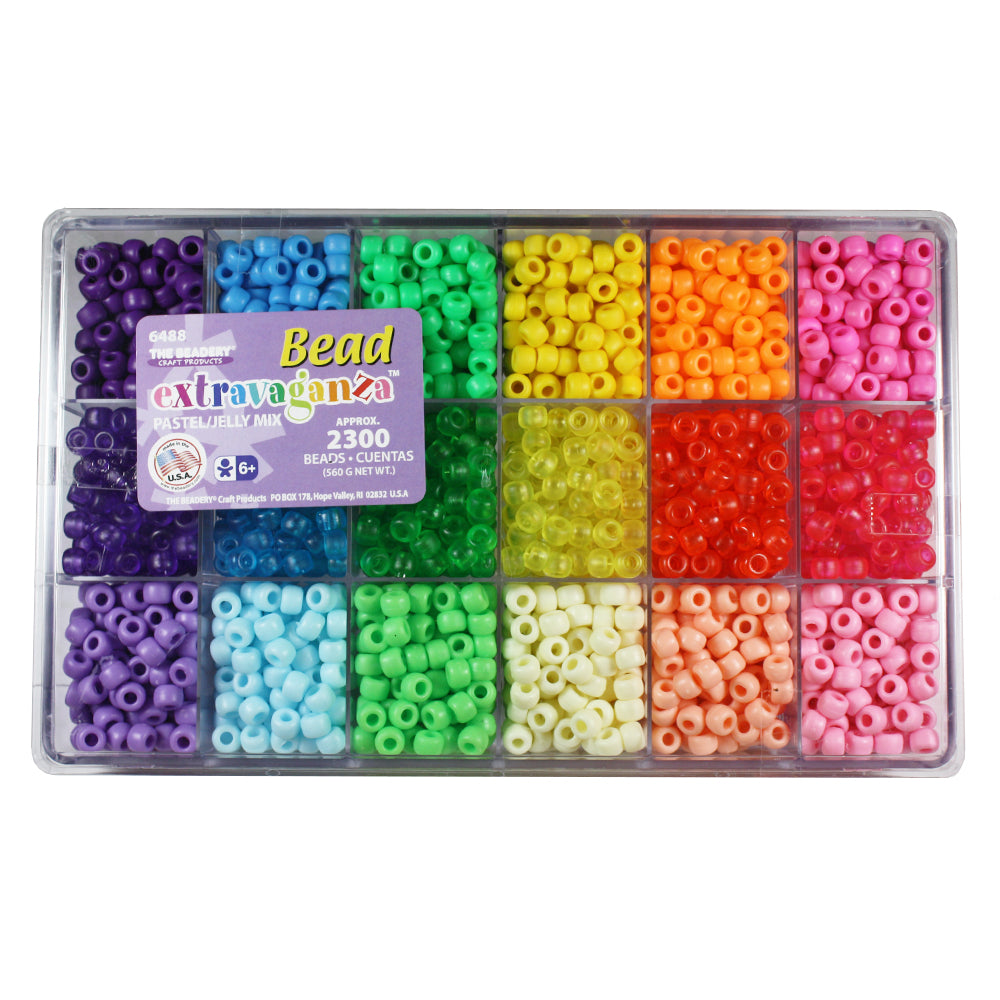 The Beadery 18 Compartment Bead Box-Tie Dye