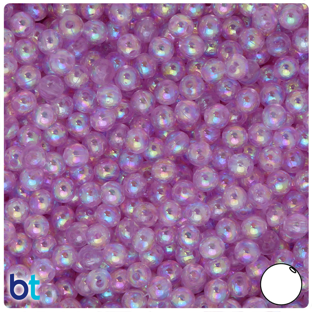 6mm Purple Crackle Glass Round Beads – Smileyboy Beads