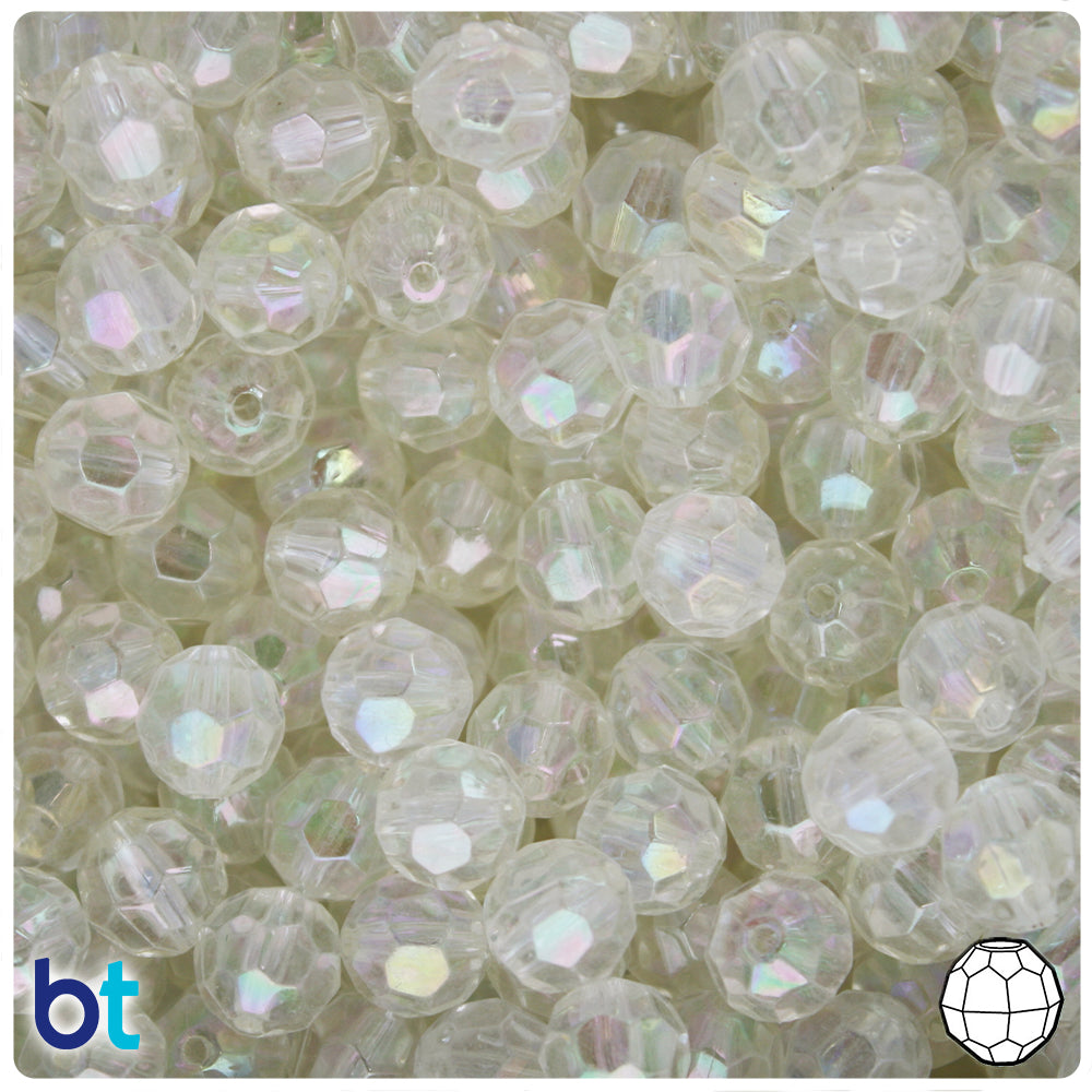 BeadTin Gold Metallic 10mm Round Plastic Craft Beads (100pcs)